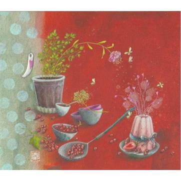 Carte Double Gaelle Boissonnard 14 X 15 5 La Charlotte Aux Fraises