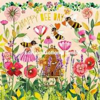 Carte Anniversaire Mila Marquis "Happy Bee Day"