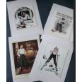 Cartes enfants, "Boys" 1 de Norman Rockwell, paquet de 4 cartes assorties