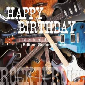 Carte Anniversaire Happy Birthday Rock N Roll