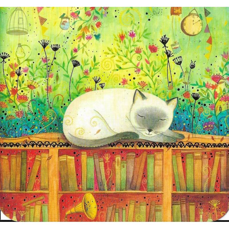  Carte  Anniversaire  Jehanne Weyman Le  Chat Blanc