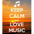 Carte "Keep Calm and Love Music"