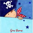Carte "Gros Bisous" Mon Petit Pirate