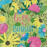 Carte Anniversaire Happy Birthday Carola Pabst Fleurs