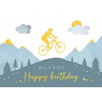 Carte Anniversaire Velo Cross