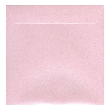 Enveloppe carrée rose mat