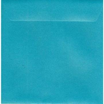 Enveloppe carrée bleu foncé mat