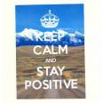 Carte "Keep Calm and Stay Positive"