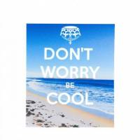 Carte Don't worry, Be Cool, Plage