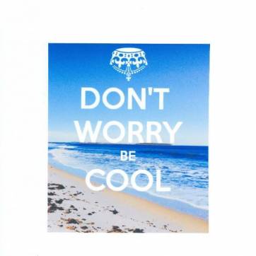 Carte Don't worry, Be Cool, Plage