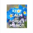 Carte "Keep Calm and Forget me not "