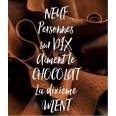  Carte Chocolat "Neuf personnes sur dix aiment le chocolat"..