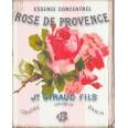 Carte artisanale Vintage "Rose de Provence"