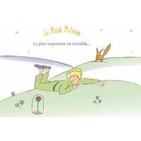 Carte Citation Le Petit Prince dorée "Le plus important est invisible"